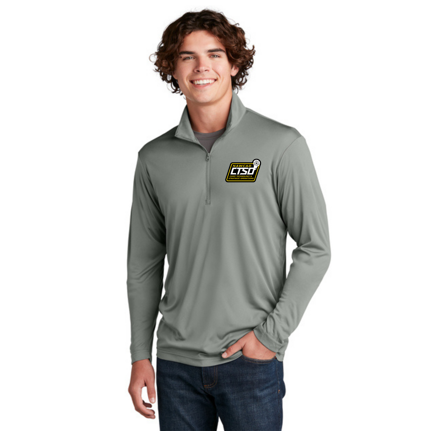 100% Polyester Quarter Zip Embroidered