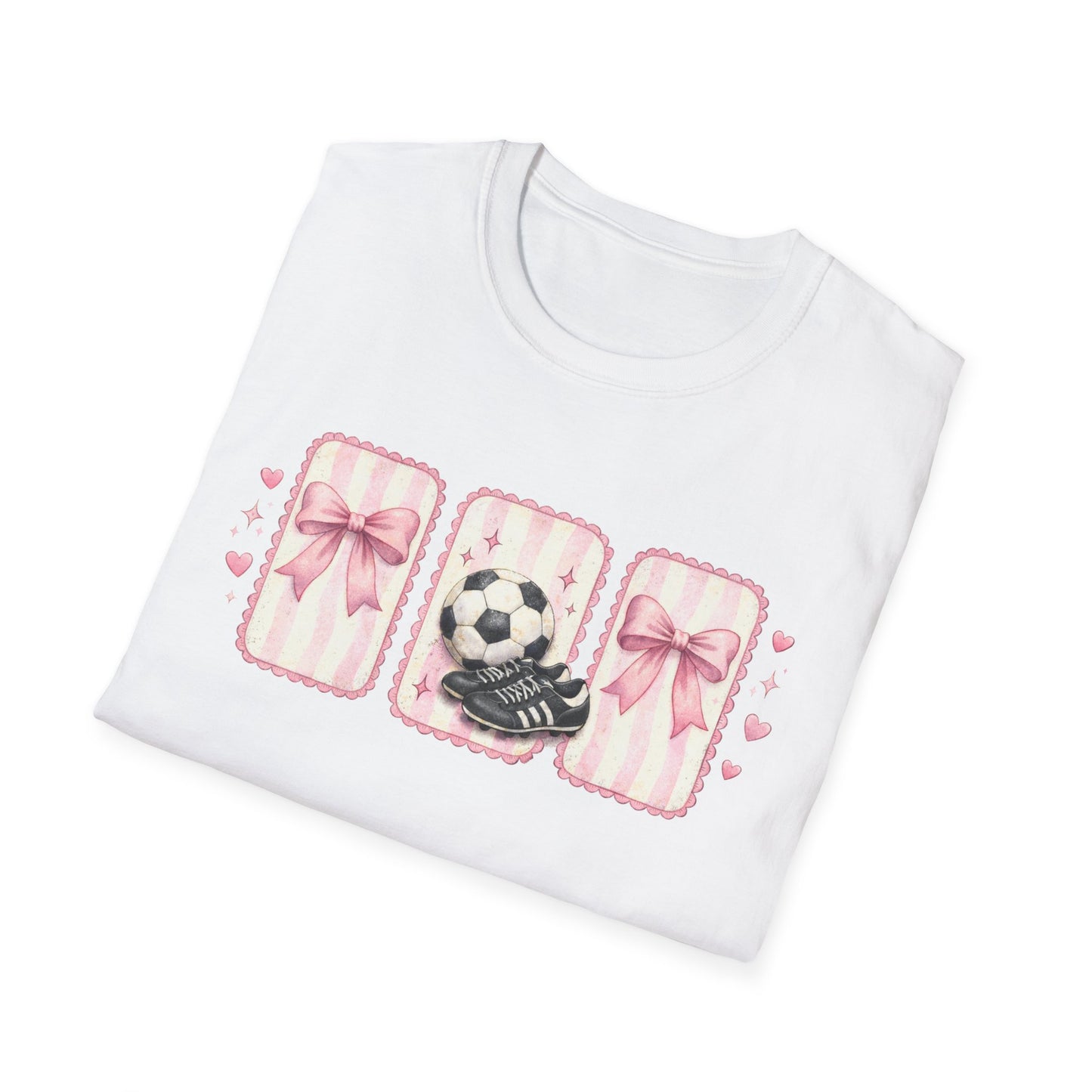 Pink Soccer Coquette and Bows design
