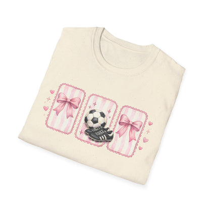 Pink Soccer Coquette and Bows design