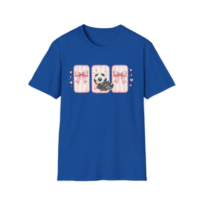 Pink Soccer Coquette and Bows design