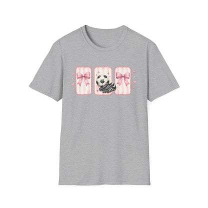Pink Soccer Coquette and Bows design