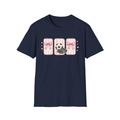 Pink Soccer Coquette and Bows design