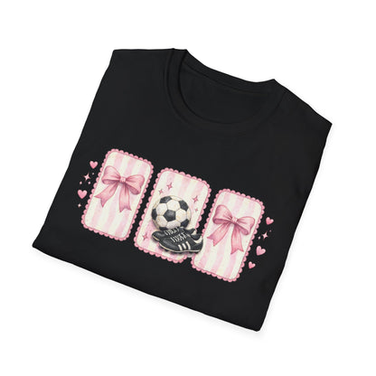 Pink Soccer Coquette and Bows design