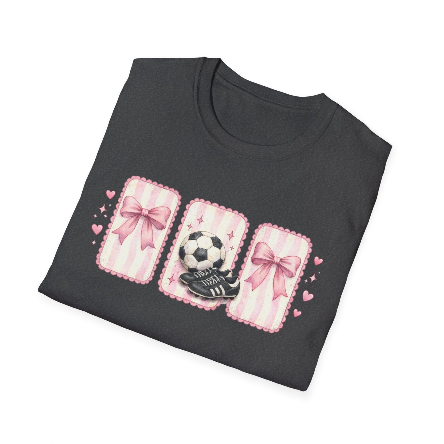 Pink Soccer Coquette and Bows design