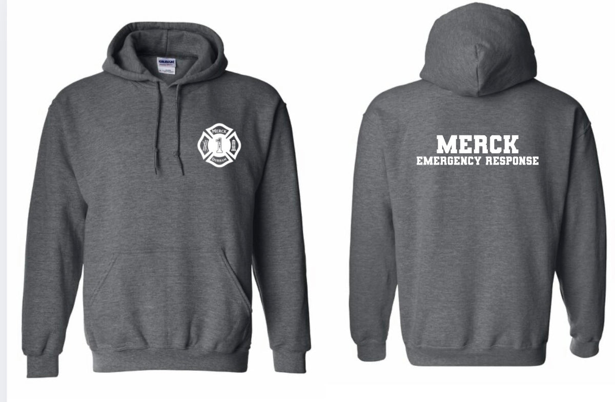 Dark Heather Gray Printed Hoodie