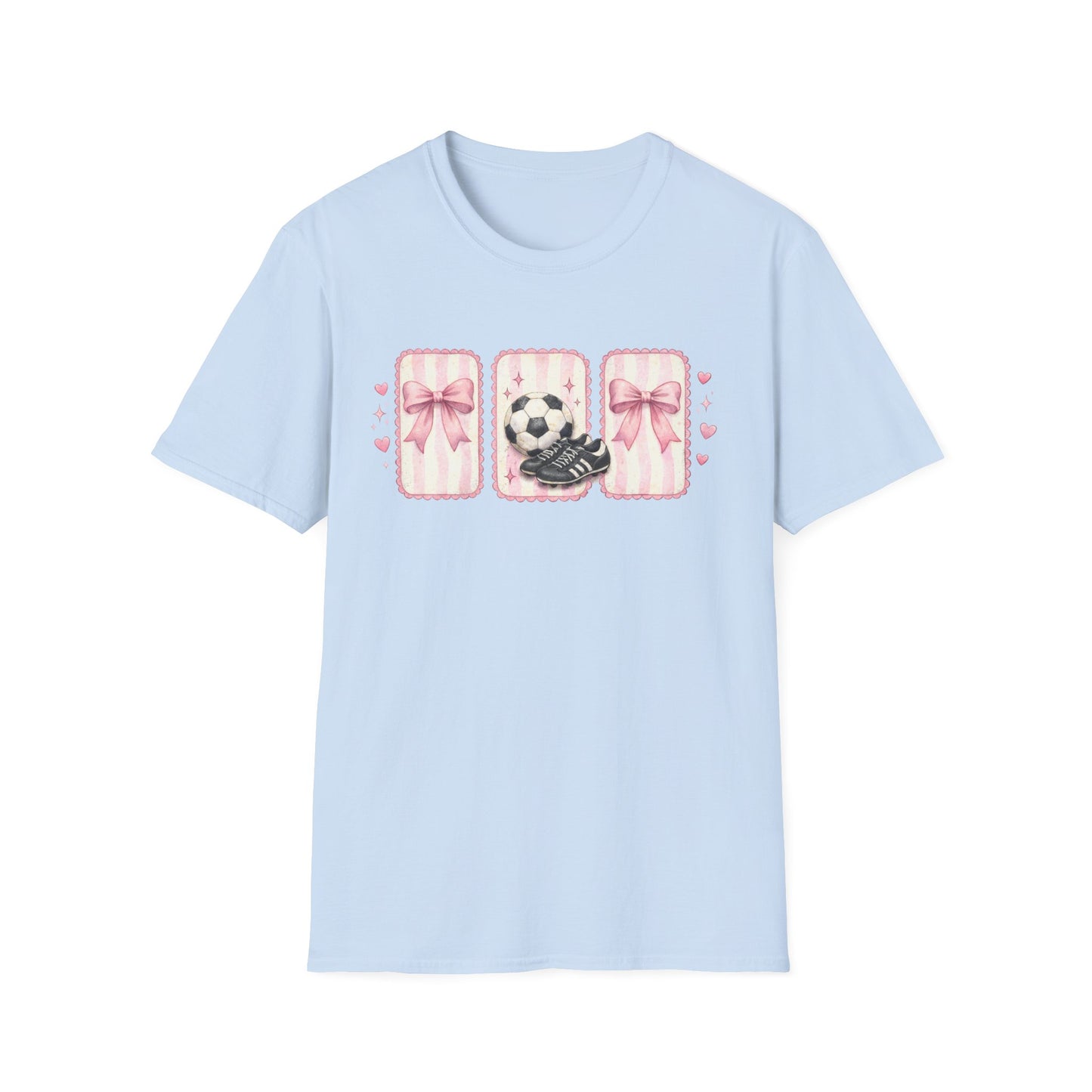 Pink Soccer Coquette and Bows design