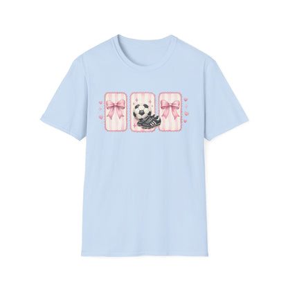 Pink Soccer Coquette and Bows design