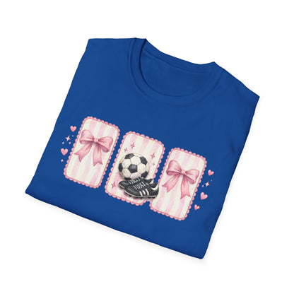Pink Soccer Coquette and Bows design