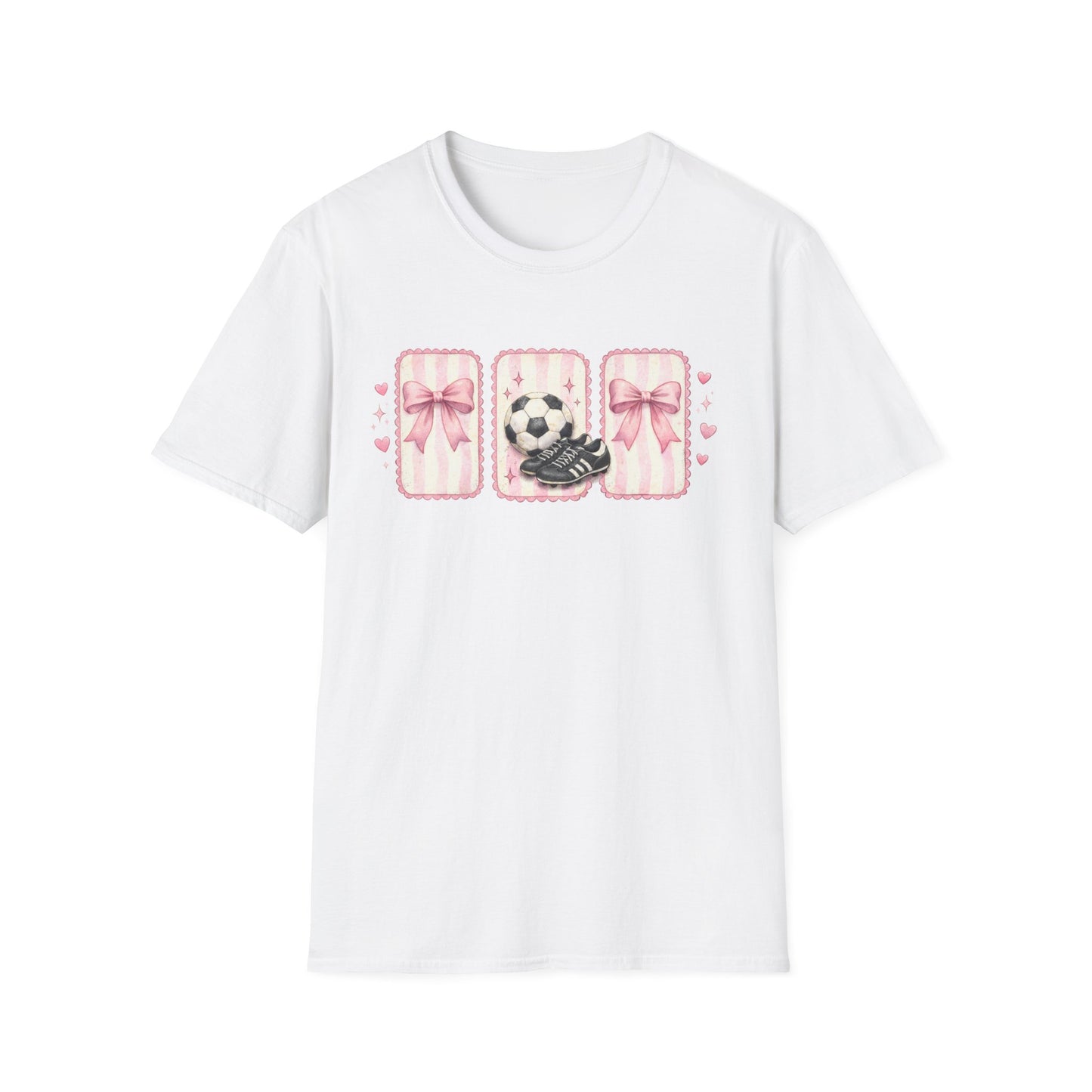 Pink Soccer Coquette and Bows design