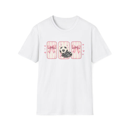 Pink Soccer Coquette and Bows design