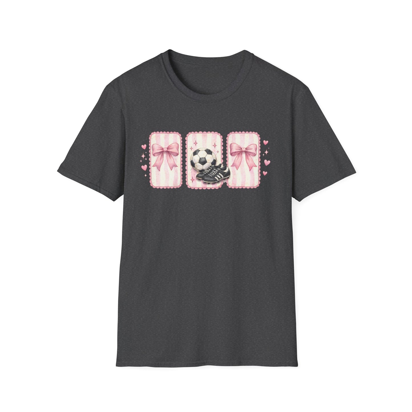 Pink Soccer Coquette and Bows design