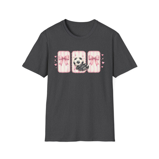 Pink Soccer Coquette and Bows design