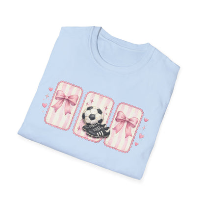 Pink Soccer Coquette and Bows design