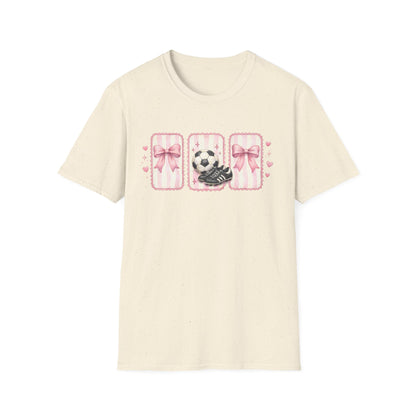 Pink Soccer Coquette and Bows design