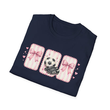 Pink Soccer Coquette and Bows design
