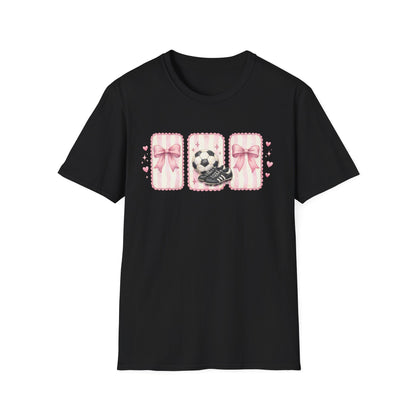 Pink Soccer Coquette and Bows design