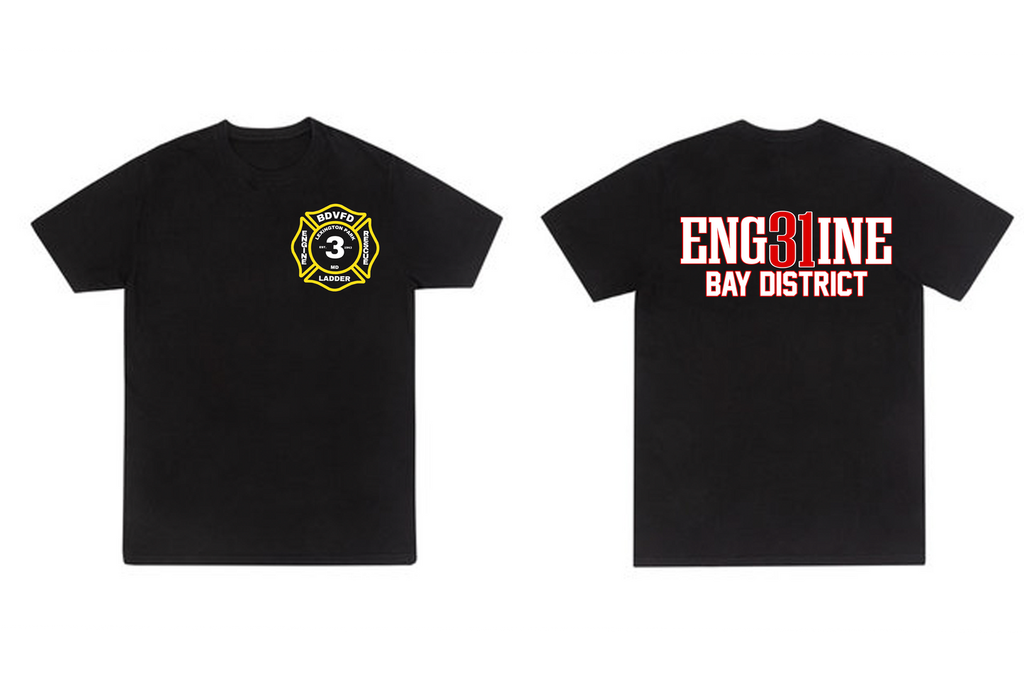 Engine 31 Bay District Main Station Patch Short Sleeve