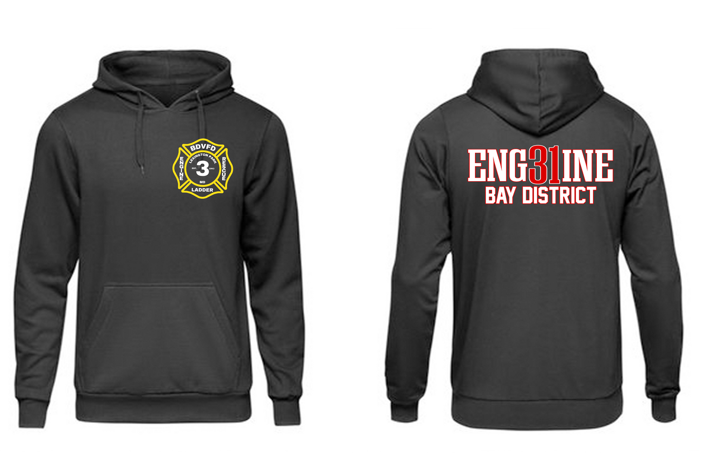 Engine 31 Bay District Main Station Patch Sweatshirt