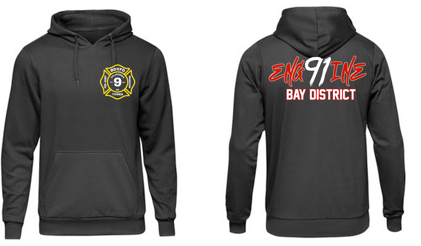 Engine 91 Bay District Station Patch Sweatshirt