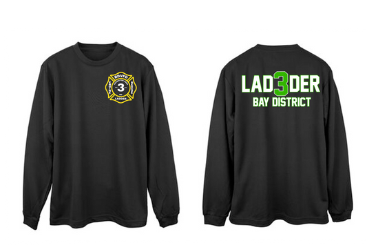 Ladder 3 Bay District Main Station Patch Long Sleeve