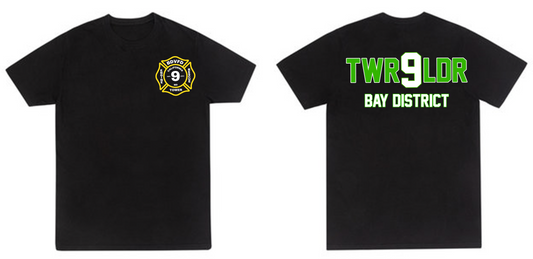 Tower Ladder Bay District Station 9 Short Sleeve