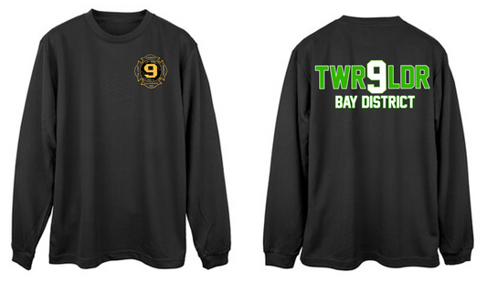 Tower Ladder Country Club Bay District Long Sleeve Green Letters