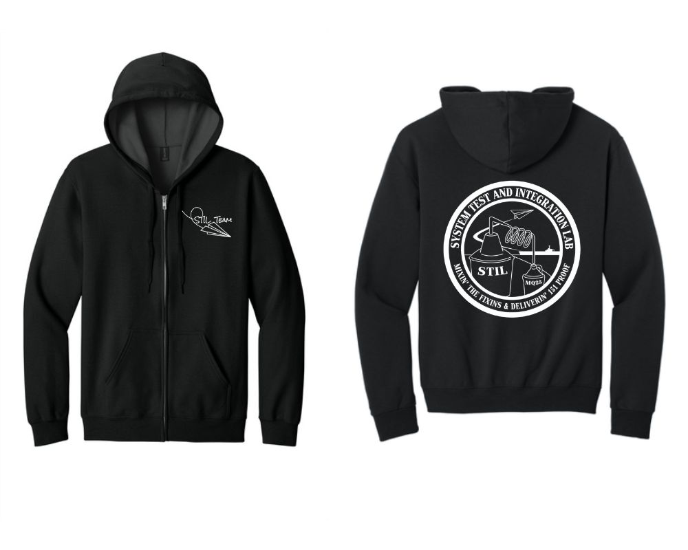Printed Hooded Zip Up Sweatshirt