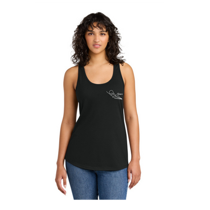 Women's Racerback tank top with chest STIL print