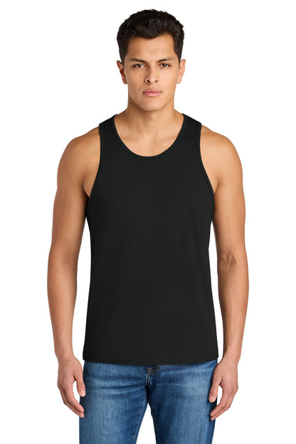Men's tank top with large writing on front