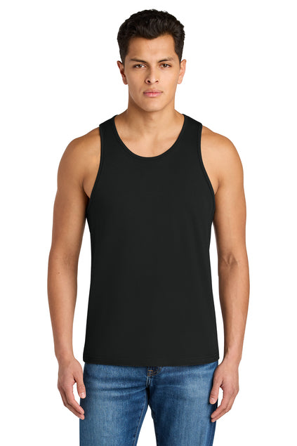 Men's tank top with large writing on chest