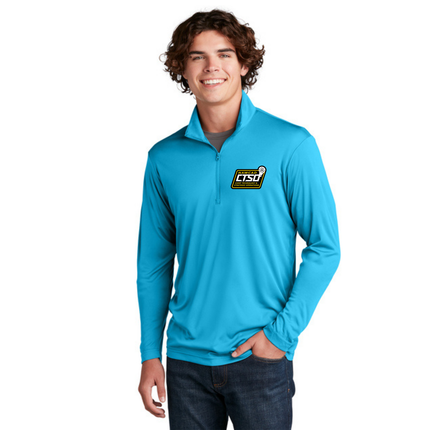 100% Polyester Quarter Zip Embroidered