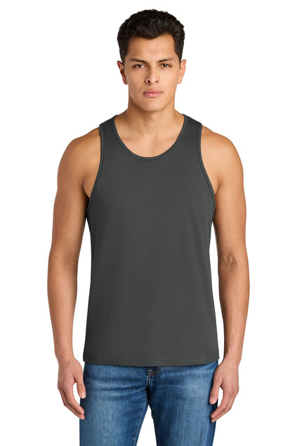 Men's tank top with large writing on front