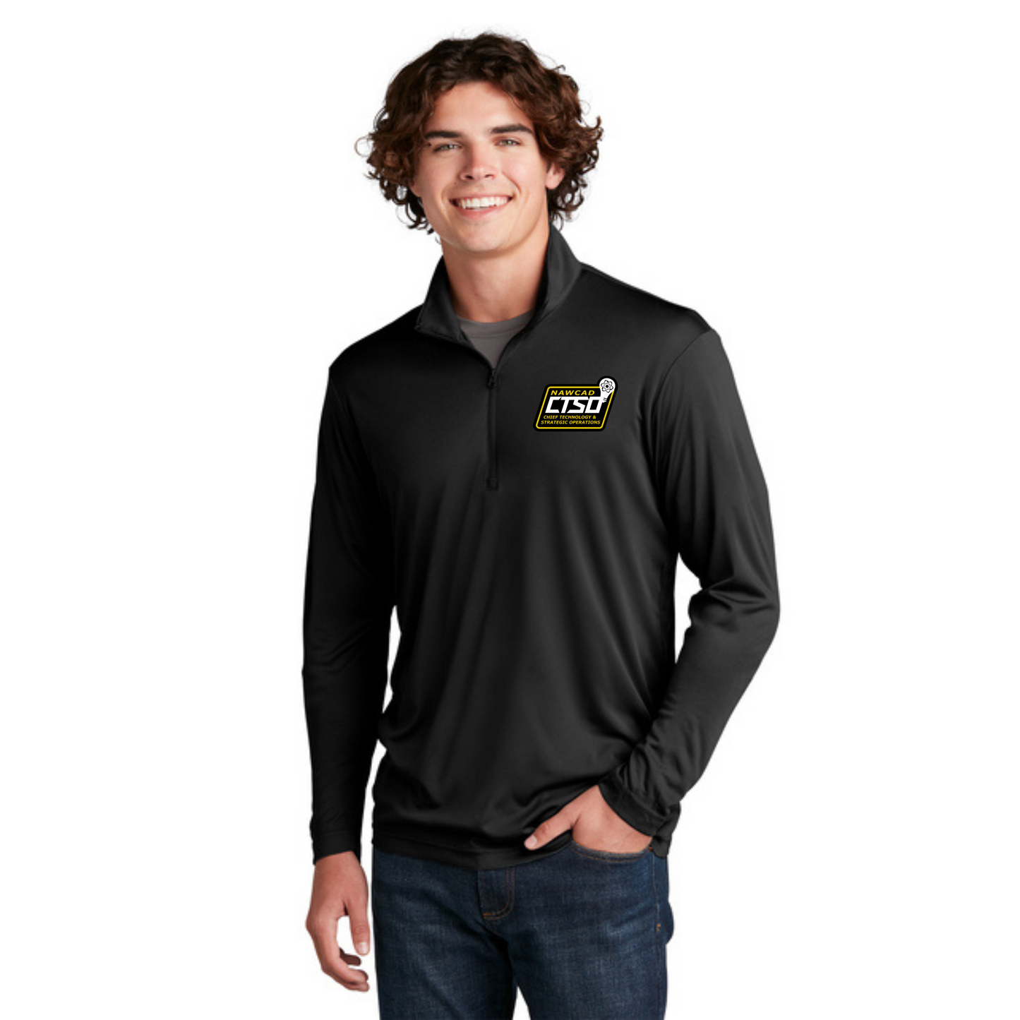 100% Polyester Quarter Zip Embroidered