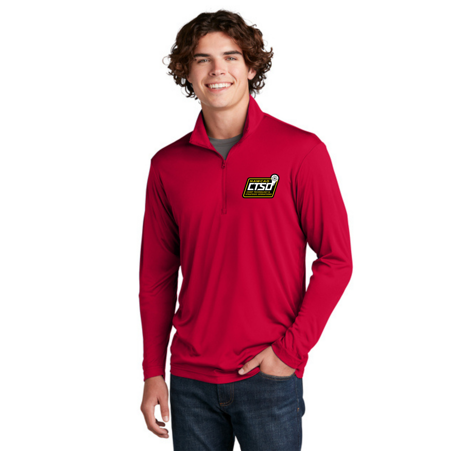 100% Polyester Quarter Zip Embroidered