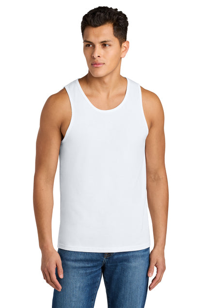 Men's tank top with large writing on front